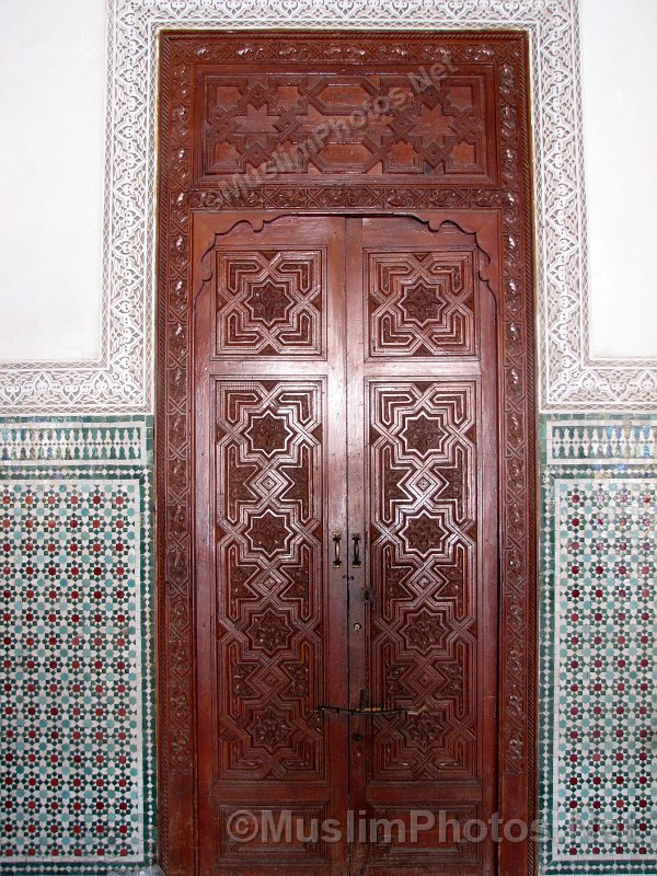Details of the Ben Youssef Mosque